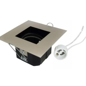 Spot De Embutir Cuadrado Para Dicroica Led Gu10 - COLOR DORADO